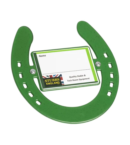 STUBBS Horseshoe Nameplate 7 colours