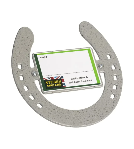 STUBBS Horseshoe Nameplate 7 colours