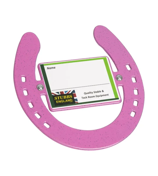STUBBS Horseshoe Nameplate 7 colours