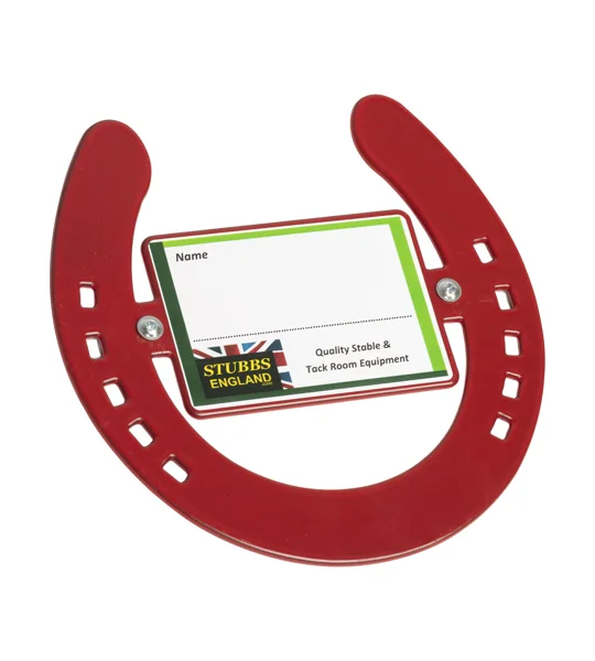 STUBBS Horseshoe Nameplate 7 colours