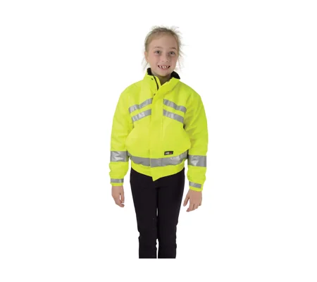 HyVIZ Reflective Waterproof Children's Blouson by Hy Equestrian - Yellow