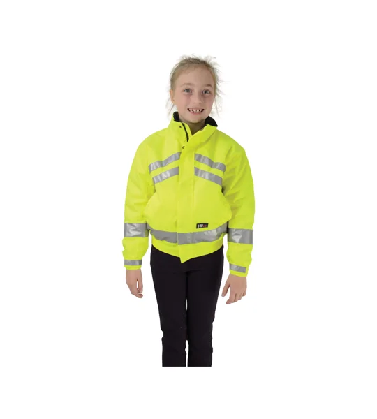HyVIZ Reflective Waterproof Children's Blouson by Hy Equestrian - Yellow
