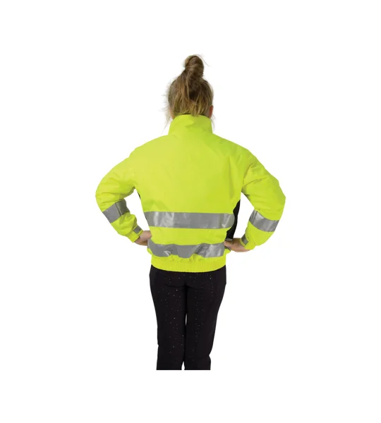 HyVIZ Reflective Waterproof Children's Blouson by Hy Equestrian - Yellow