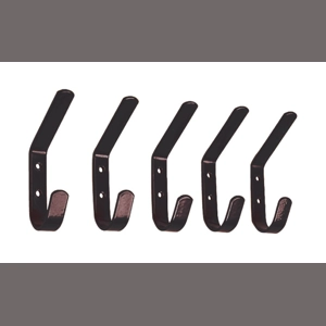 STUBBS Hat & Coat Hook Bag of 5  Black