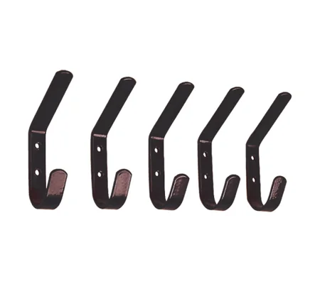 STUBBS Hat & Coat Hook Bag of 5 Black
