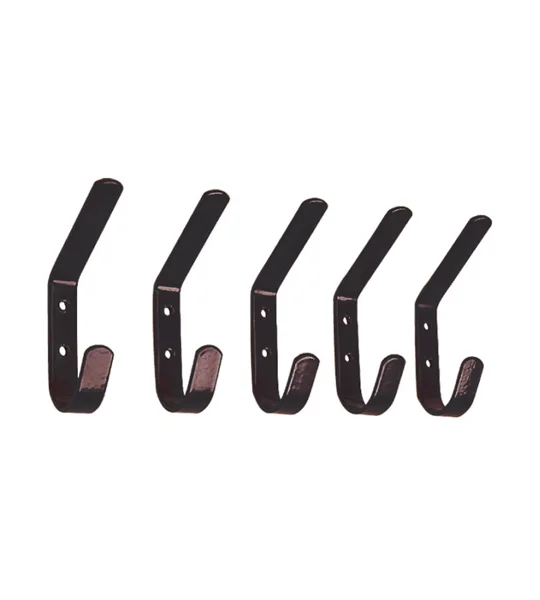 STUBBS Hat & Coat Hook Bag of 5 Black