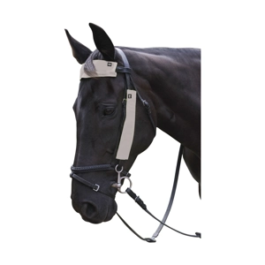 Silva Flash Reflective Bridle Set by Hy Equestrian - Reflective Silver - 3 Pieces