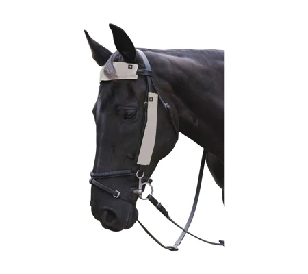 Silva Flash Reflective Bridle Set by Hy Equestrian - Reflective Silver - 3 Pieces