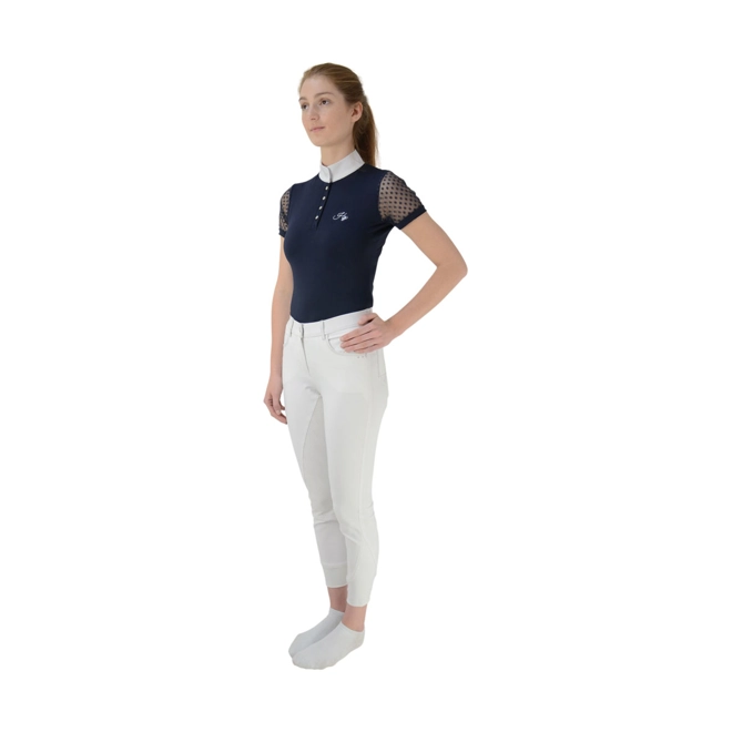 product Image for Hy Equestrian Lydia Lace Show Shirt - Navy