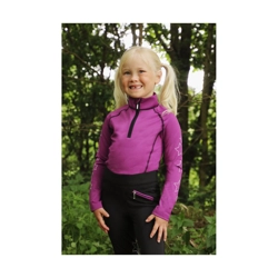 Hy Equestrian Stella Children's Base Layer - Purple/Lilac/Black - 3-4 Years