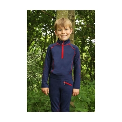 Hy Equestrian Stella Children's Base Layer  Navy/red