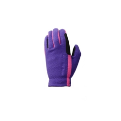 Hy Equestrian Children's Fleece Riding Gloves - Purple/Pink