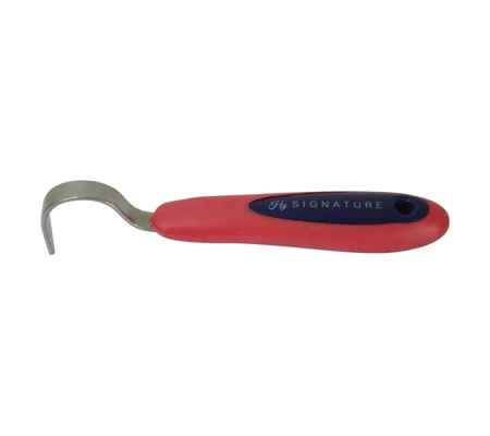 Hy Signature Hoof Pick - Navy/Red