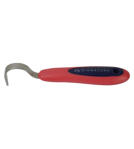 Hy Signature Hoof Pick - Navy/Red
