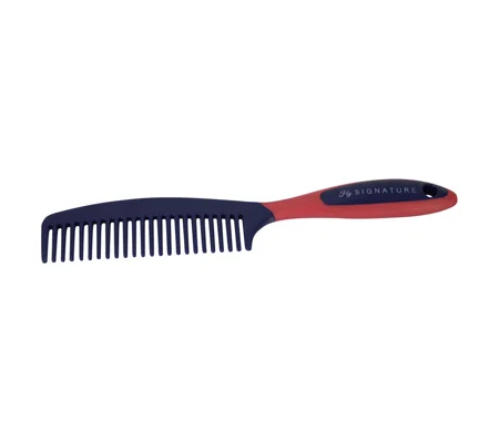 Hy Signature Mane Comb - Navy/Red