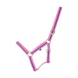 Hy Equestrian Duo Head Collar - Pink/Purple