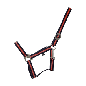Hy Equestrian Duo Head Collar - Navy/Red