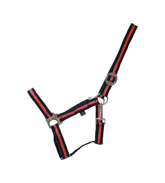Hy Equestrian Duo Head Collar - Navy/Red
