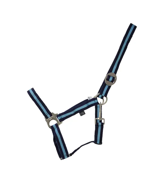Hy Equestrian Duo Head Collar - Navy/Light Blue