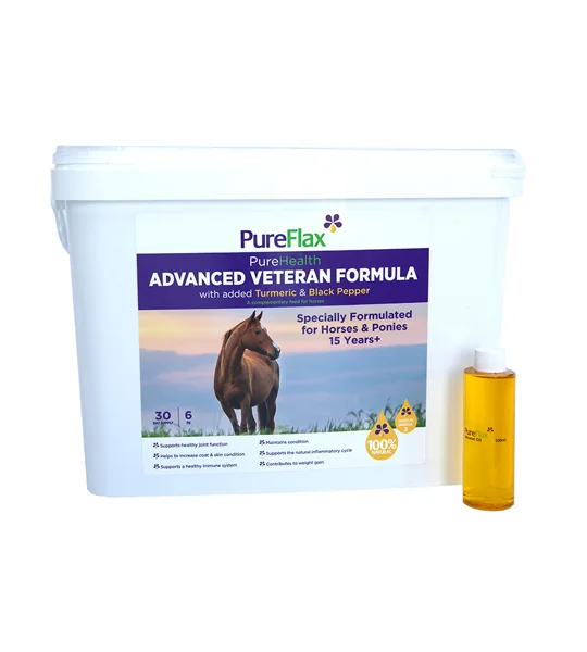 PureFlax PureHealth Advaced Veteran Formula - With Added Turmeric & Black Pepper - 6kg