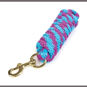 Hy Equestrian Pro Lead Rope - Raspberry/Turquoise - 2.7 metres