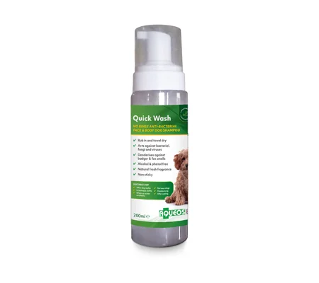 Aqueos Quick Wash No Rinse Dog Shampoo - 200ml