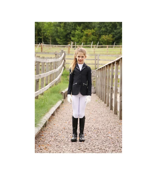 Hy Equestrian Cadiz Mizs Competition Breeches - White/Silver