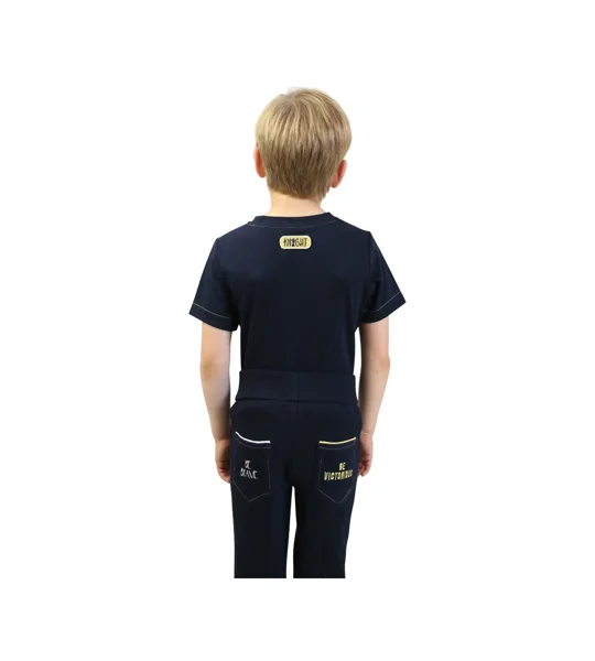 Be Brave T-Shirt by Little Knight - Navy/Yellow