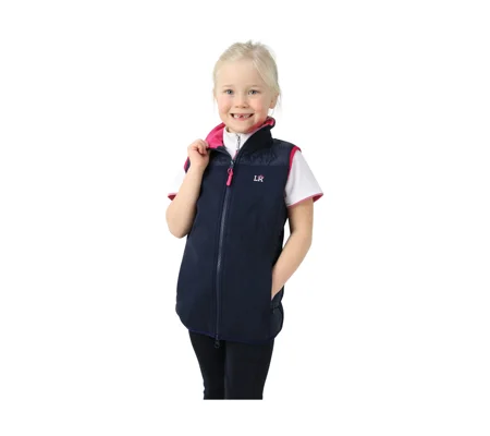 Sophia Gilet by Little Rider - Navy/Pink