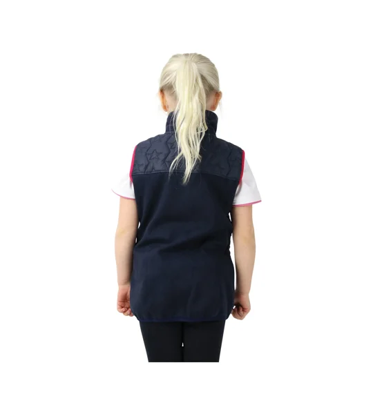 Sophia Gilet by Little Rider - Navy/Pink