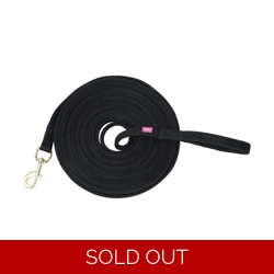 Hy Equestrian Lunge Line with Circle Size Markers - Black