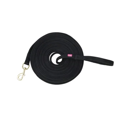 Hy Equestrian Lunge Line with Circle Size Markers - Black