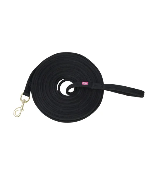 Hy Equestrian Lunge Line with Circle Size Markers - Black