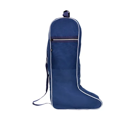 Hy Equestrian Boot Bag - Navy/Grey - One Size