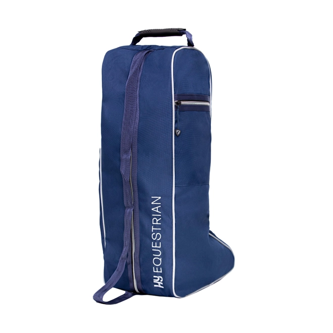 Additional Image for Hy Equestrian Boot Bag - Navy/Grey - One Size