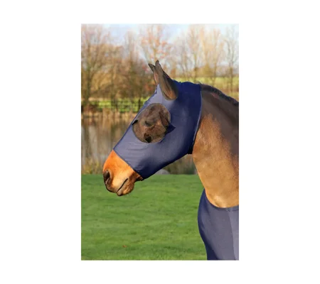 Hy Equestrian Lycra Flex Fly Mask - Navy