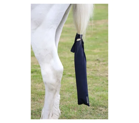 Hy Equestrian Lycra Flex Tail Bag - Navy - One Size