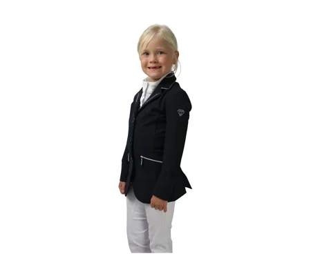 Hy Equestrian Cadiz Mizs Show Jacket - Black/Silver