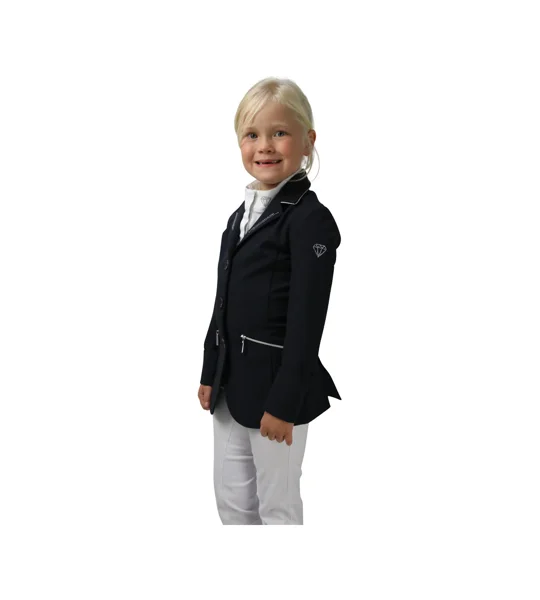 Hy Equestrian Cadiz Mizs Show Jacket - Black/Silver