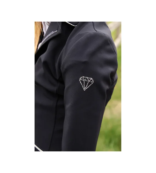 Hy Equestrian Cadiz Mizs Show Jacket - Black/Silver