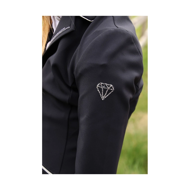 Additional Image for Hy Equestrian Cadiz Mizs Show Jacket - Black/Silver