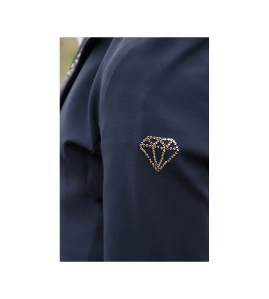 Hy Equestrian Cadiz Mizs Show Jacket - Navy/Rose Gold