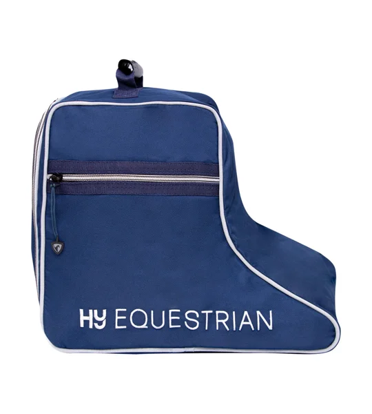 Hy Equestrian Jodhpur Boot Bag - Navy/Grey - One Size