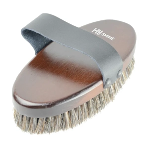 Hy Equestrian Deluxe Horse Hair Wooden Body Brush Large