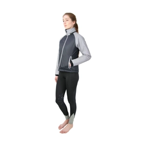 Silva Flash Waterproof Padded Jacket by Hy Equestrian - Black/Reflective Silver