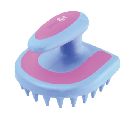 Hy Equestrian Horseshoe Massage Brush - 11 x 11cm
