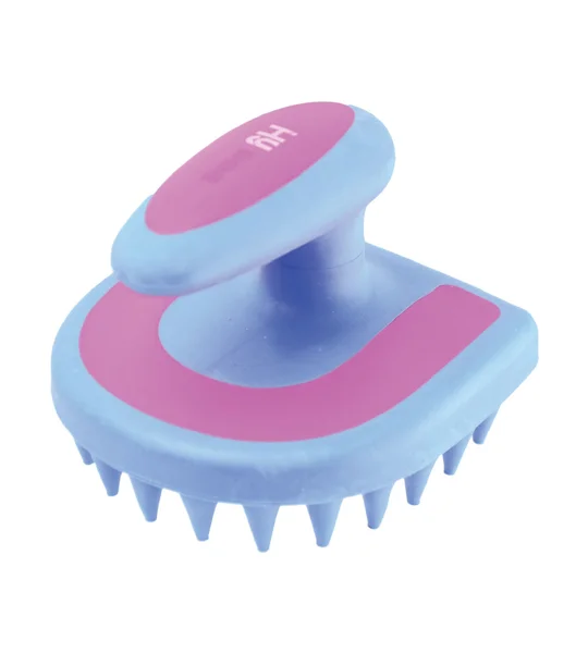 Hy Equestrian Horseshoe Massage Brush - 11 x 11cm