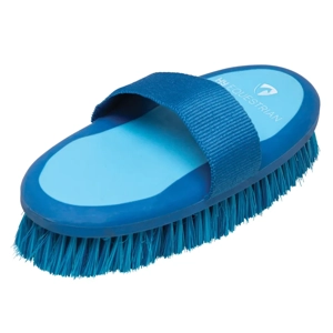 Hy Equestrian Pro Groom Body Brush 20 x 9.5cm Blue/Light Blue