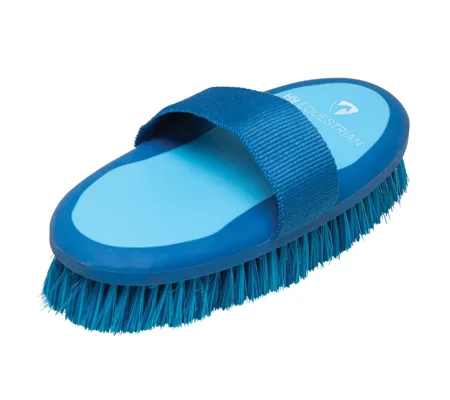 Hy Equestrian Pro Groom Body Brush 20 x 9.5cm Blue/Light Blue