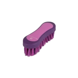 Hy Equestrian Pro Groom Face Brush 12.3 x 4cm Purple/Pink